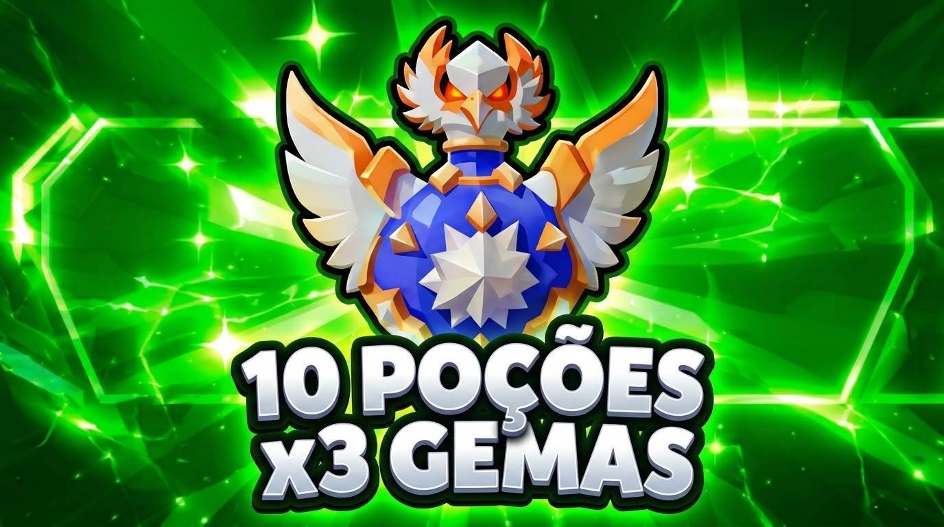 10 POÇÕES X3 GEMAS